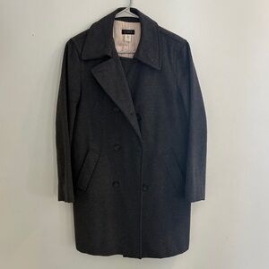 J. Crew Charcoal Wool blend Overcoat